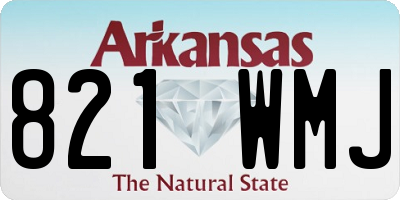 AR license plate 821WMJ