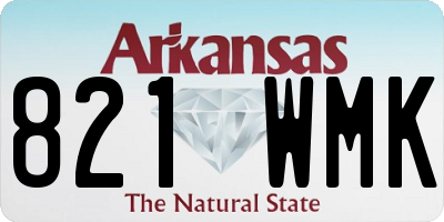 AR license plate 821WMK