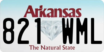 AR license plate 821WML