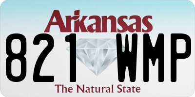 AR license plate 821WMP