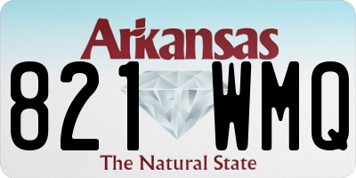 AR license plate 821WMQ