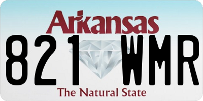AR license plate 821WMR