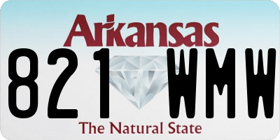 AR license plate 821WMW