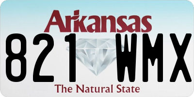 AR license plate 821WMX