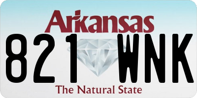 AR license plate 821WNK