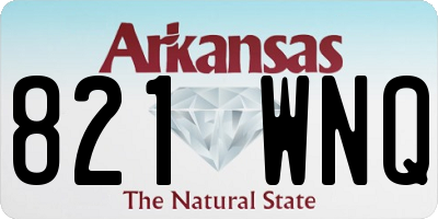 AR license plate 821WNQ