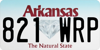 AR license plate 821WRP