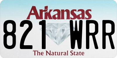 AR license plate 821WRR