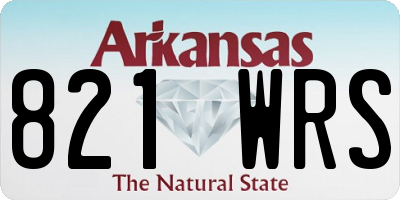 AR license plate 821WRS