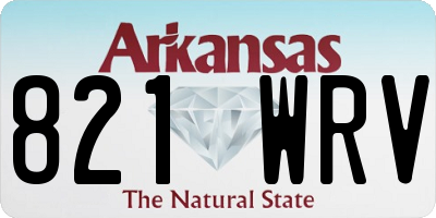 AR license plate 821WRV