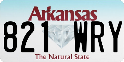 AR license plate 821WRY