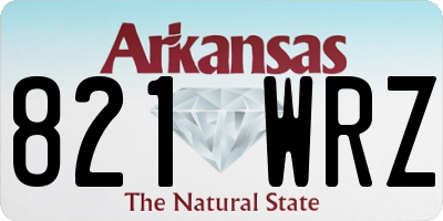AR license plate 821WRZ