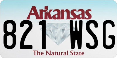 AR license plate 821WSG