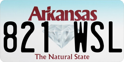 AR license plate 821WSL