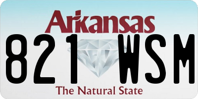 AR license plate 821WSM