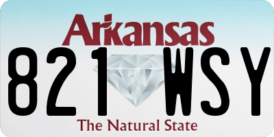 AR license plate 821WSY