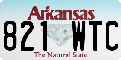 AR license plate 821WTC