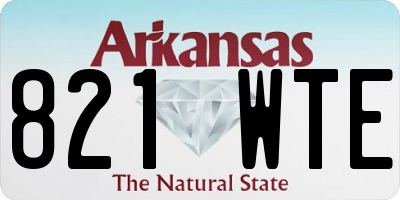 AR license plate 821WTE