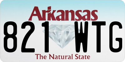 AR license plate 821WTG