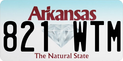 AR license plate 821WTM