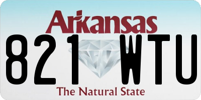 AR license plate 821WTU