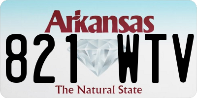 AR license plate 821WTV