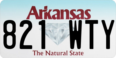 AR license plate 821WTY