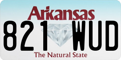 AR license plate 821WUD