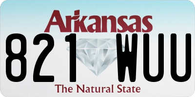 AR license plate 821WUU