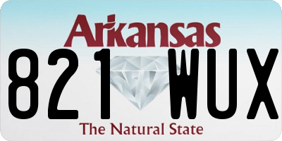 AR license plate 821WUX