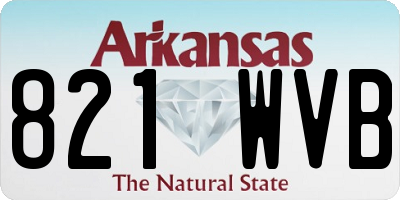 AR license plate 821WVB
