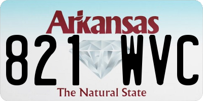 AR license plate 821WVC
