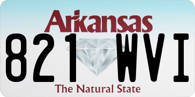 AR license plate 821WVI