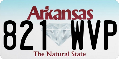 AR license plate 821WVP