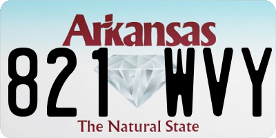 AR license plate 821WVY