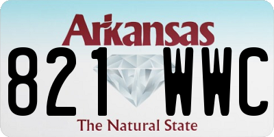 AR license plate 821WWC