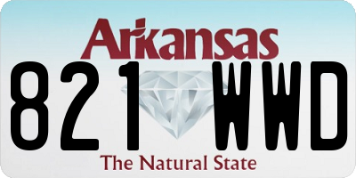 AR license plate 821WWD