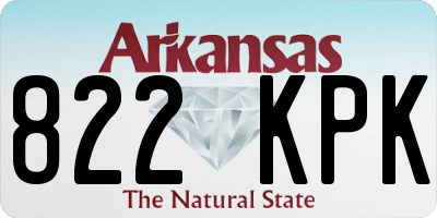 AR license plate 822KPK