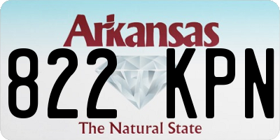 AR license plate 822KPN