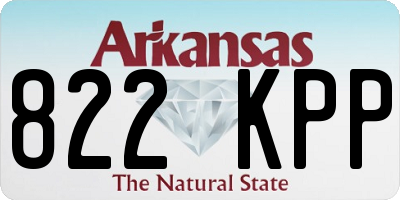 AR license plate 822KPP