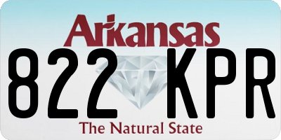 AR license plate 822KPR