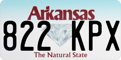 AR license plate 822KPX