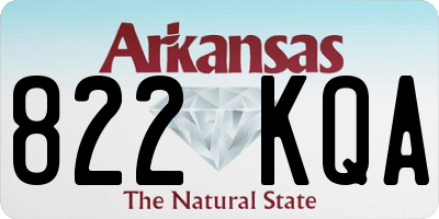 AR license plate 822KQA