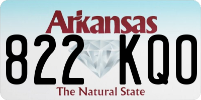 AR license plate 822KQO