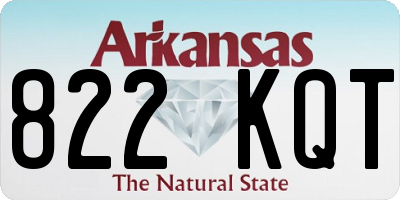 AR license plate 822KQT