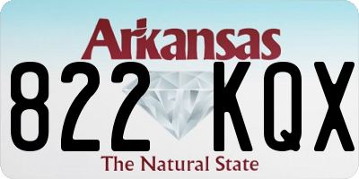 AR license plate 822KQX