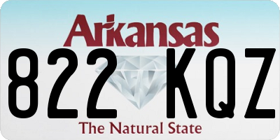 AR license plate 822KQZ
