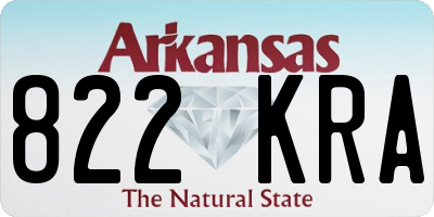 AR license plate 822KRA
