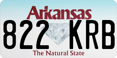 AR license plate 822KRB