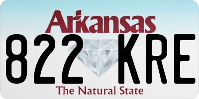 AR license plate 822KRE